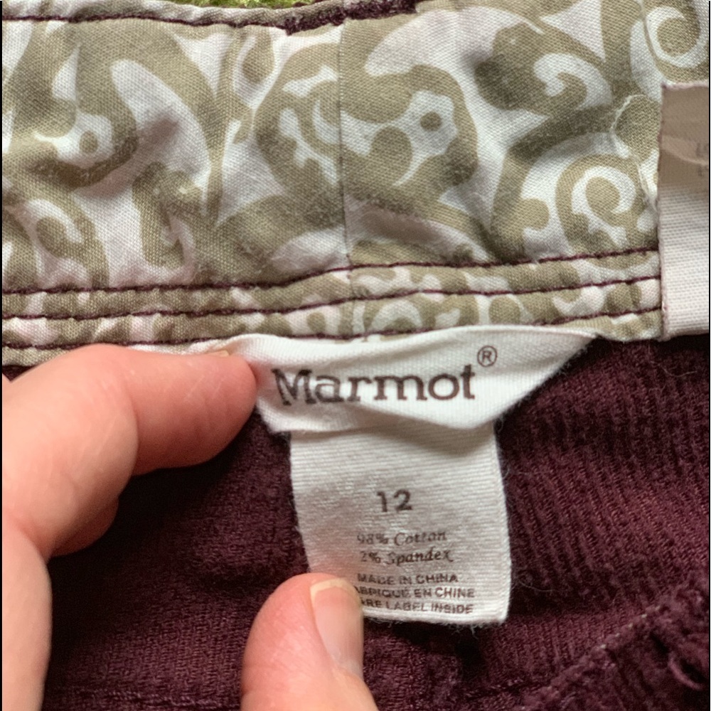 Marmot corduroy pants